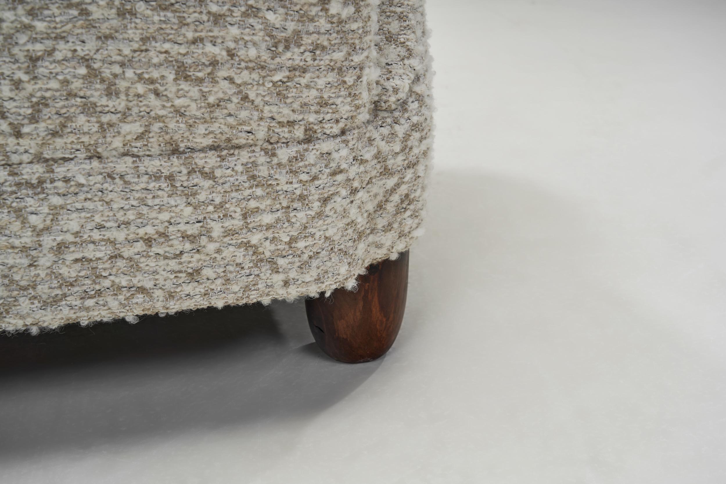 Paire de fauteuils d'ébéniste danois avec pieds en noyer laqué, Danemark années 1940 en vente 5