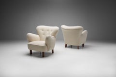Pair of Danish Cabinetmaker "Polar" Chairs, Denmark, 1940s