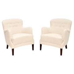 Pair of Danish Cabinetmaker Vintage Armchairs