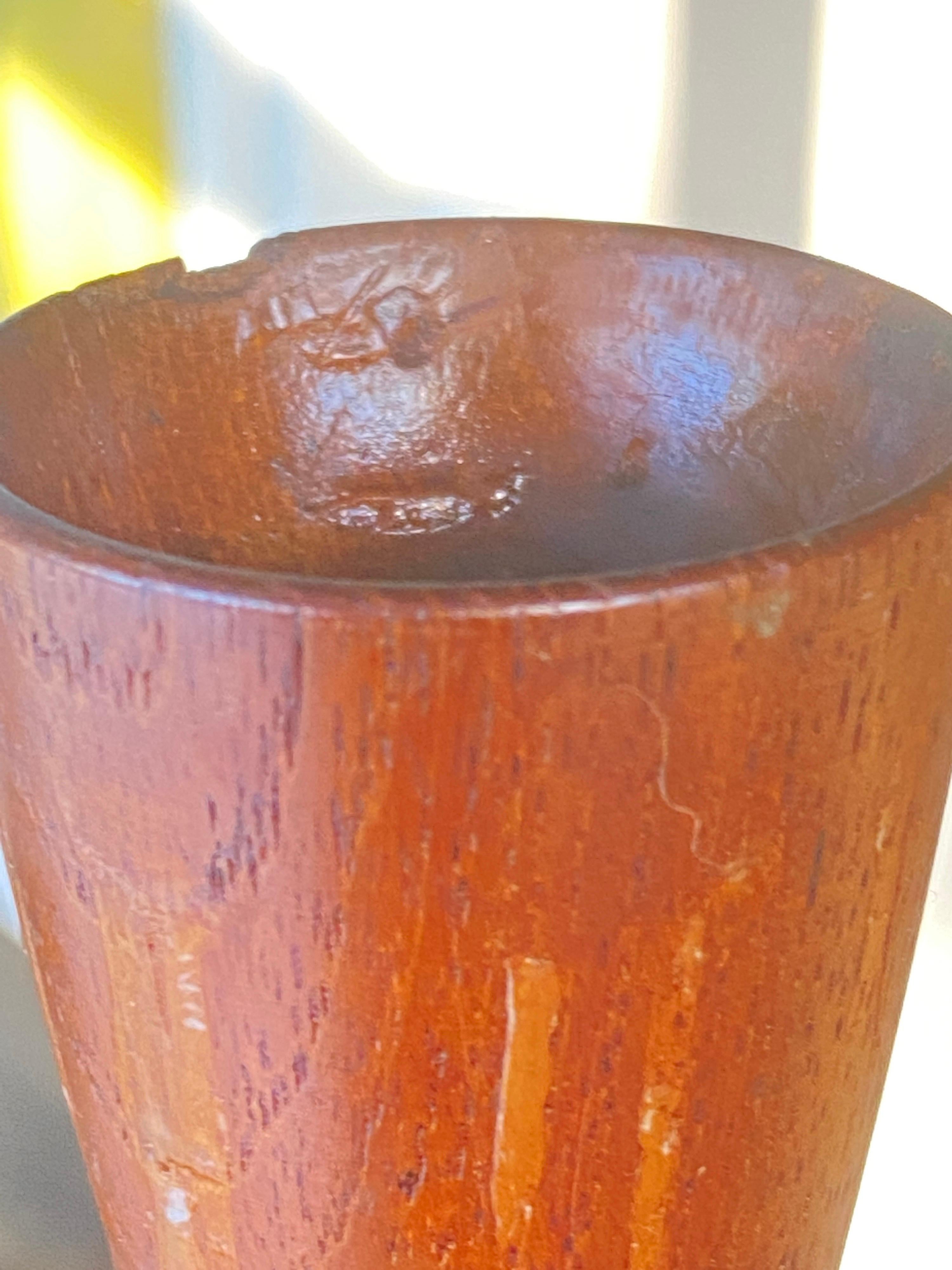Pair of Danish Candle Holder, in Teak, Signed Dismed, Denmark, circa 1950, Brown For Sale 3