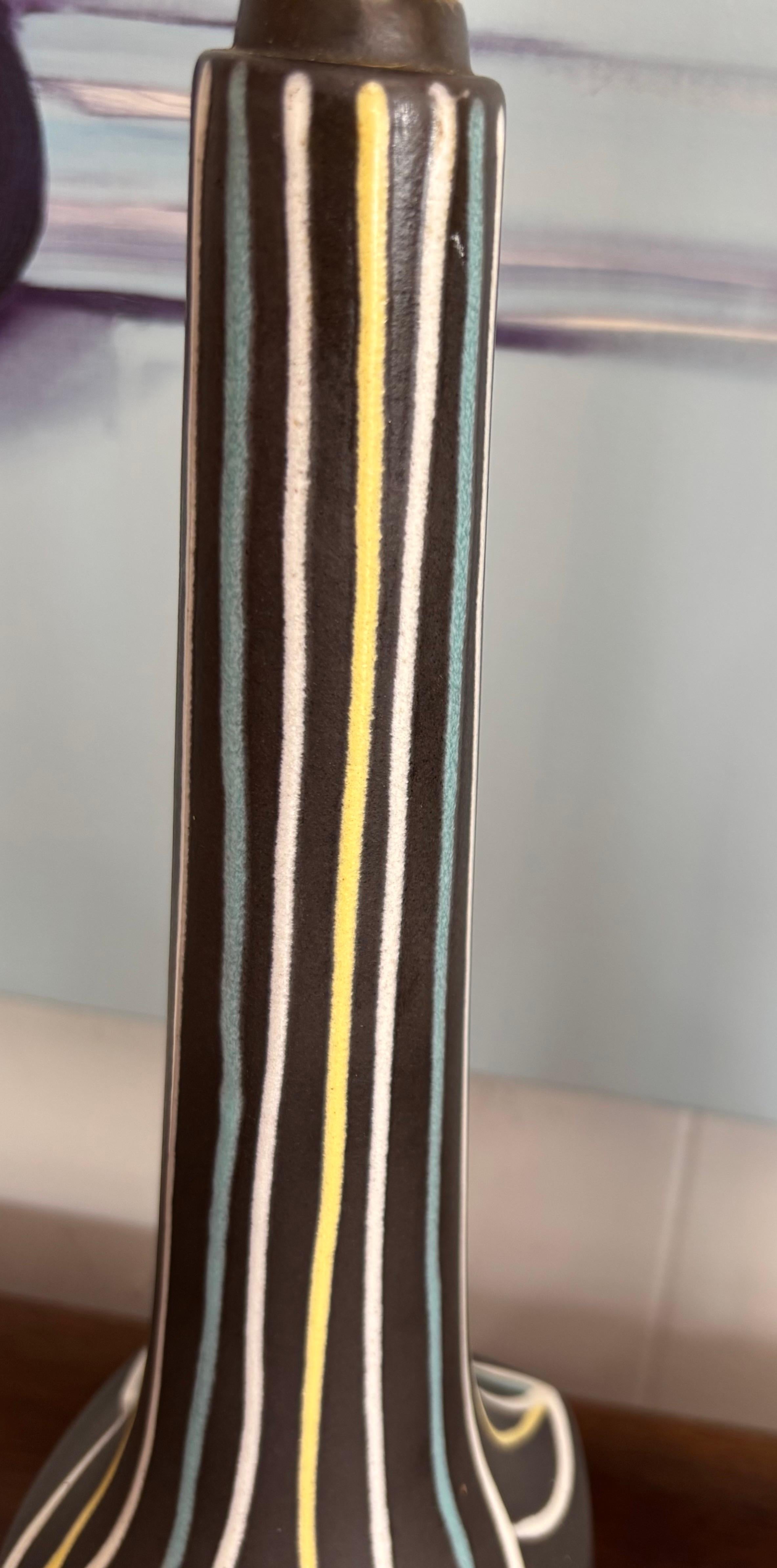 Paar dänische Keramiktischlampen von Svend Aage Holm Sørensen für Søholm, 1960er Jahre (Dänisch) im Angebot