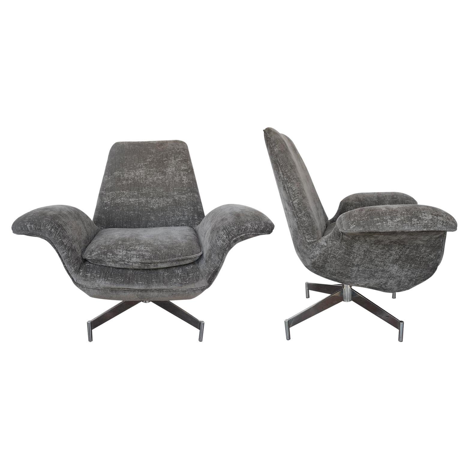Pair of Danish Chairs by Fritz Hanzen, 1960s For Sale