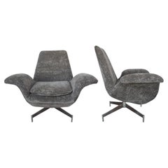 Pair of Danish Chairs by Fritz Hanzen. Denmark, 1960's.