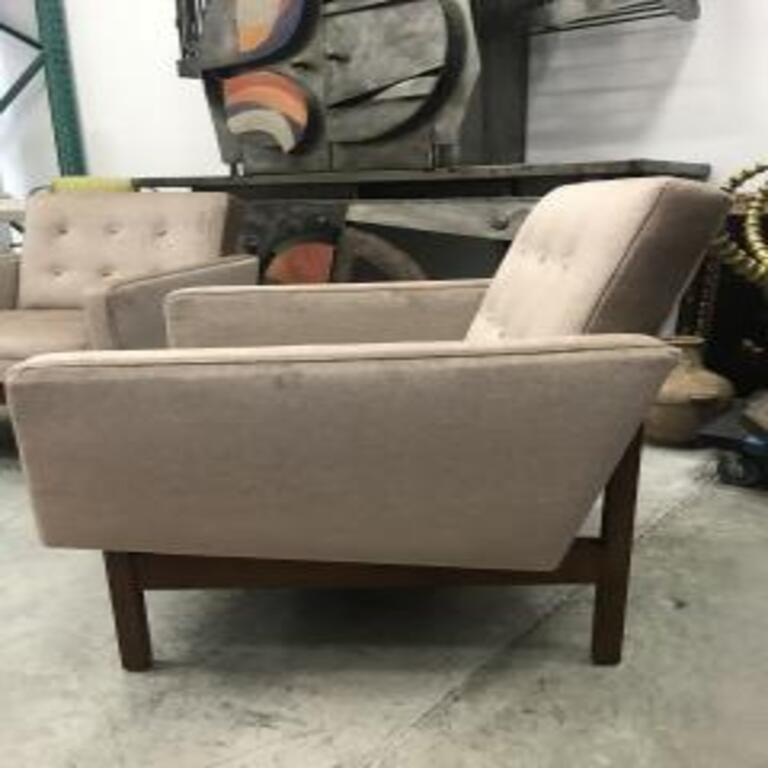 Unknown Pair Of Danish Club Chairs, 1970 For Sale