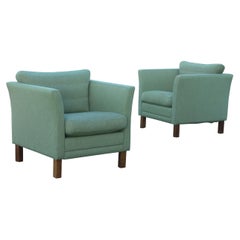 Pair of Danish Club Chairs in Classic Børge Mogensen, Kaare Klint Style