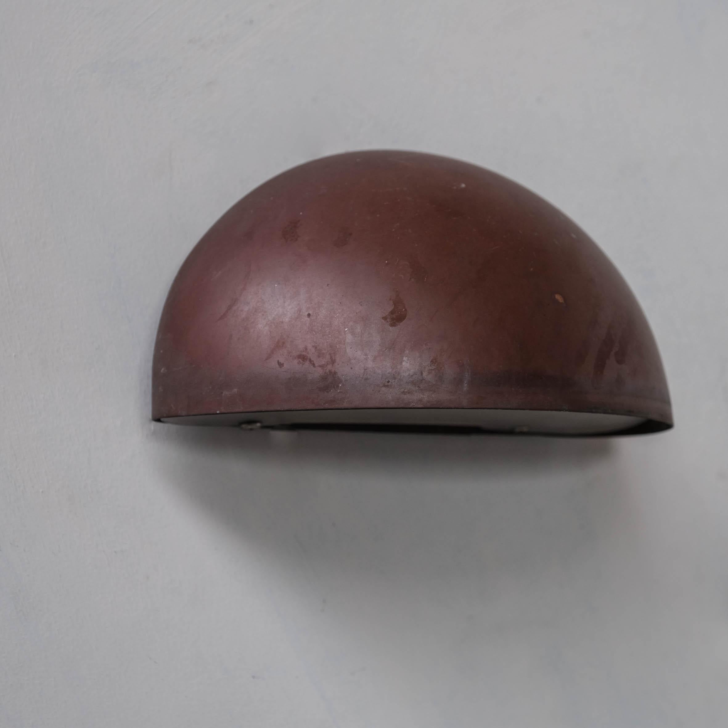 Pair of Danish Copper Patinated Wall Lights (Small) For Sale 4