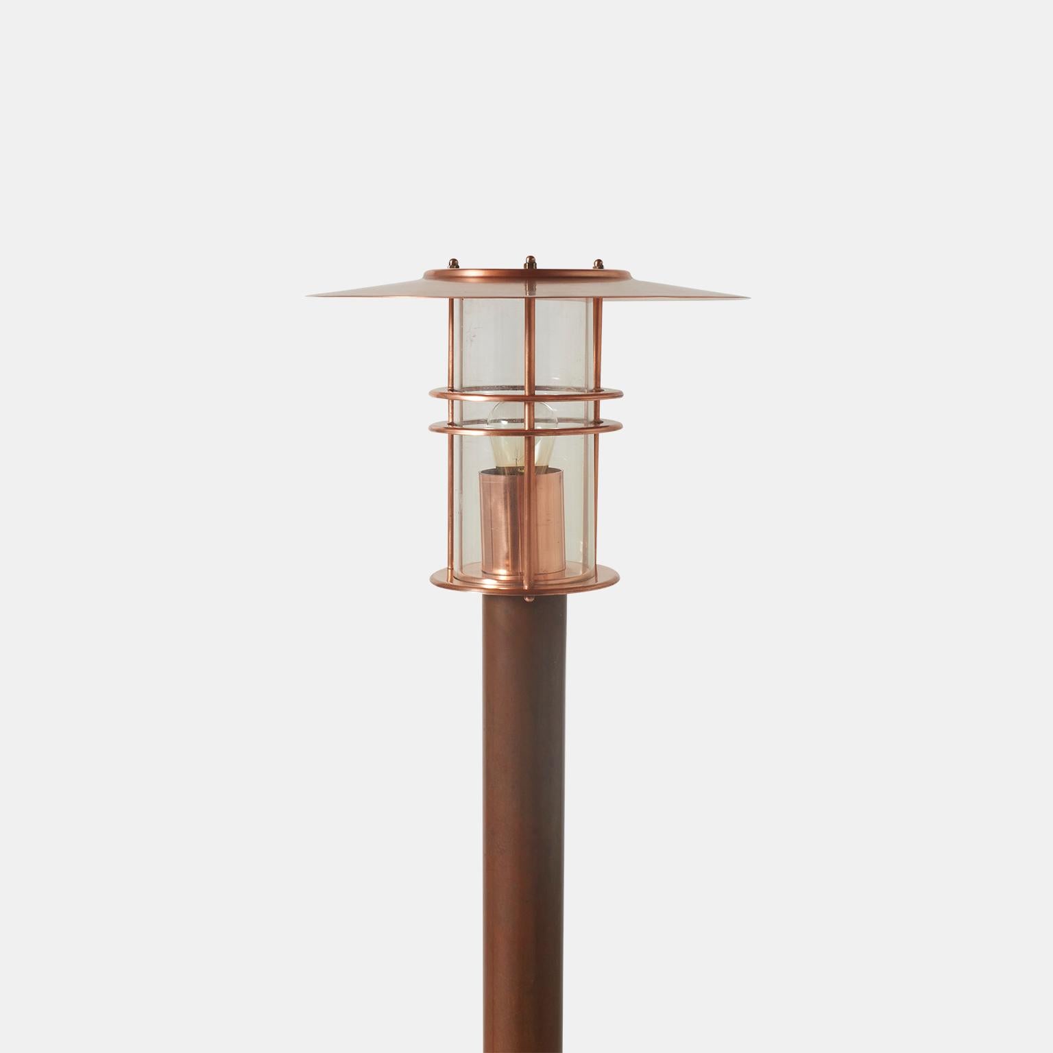 Pair of Danish Copper Sidewalk or Lamps For Sale 5