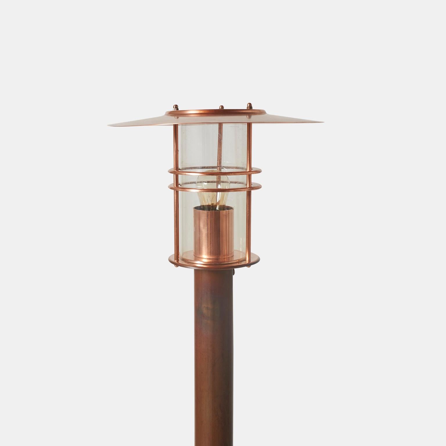 Pair of Danish Copper Sidewalk or Lamps For Sale 4