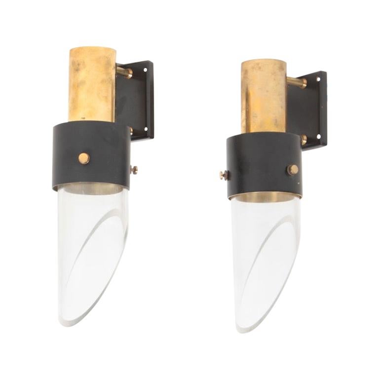 Pair of Danish Design Midcentury Wall Sconces by Kay Kørbing, 1960s For Sale