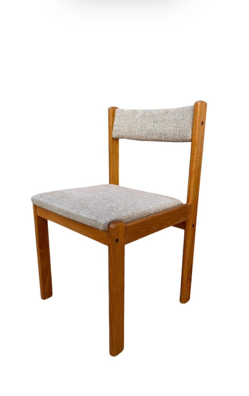 Textile Pair of Danish Dining Chairs