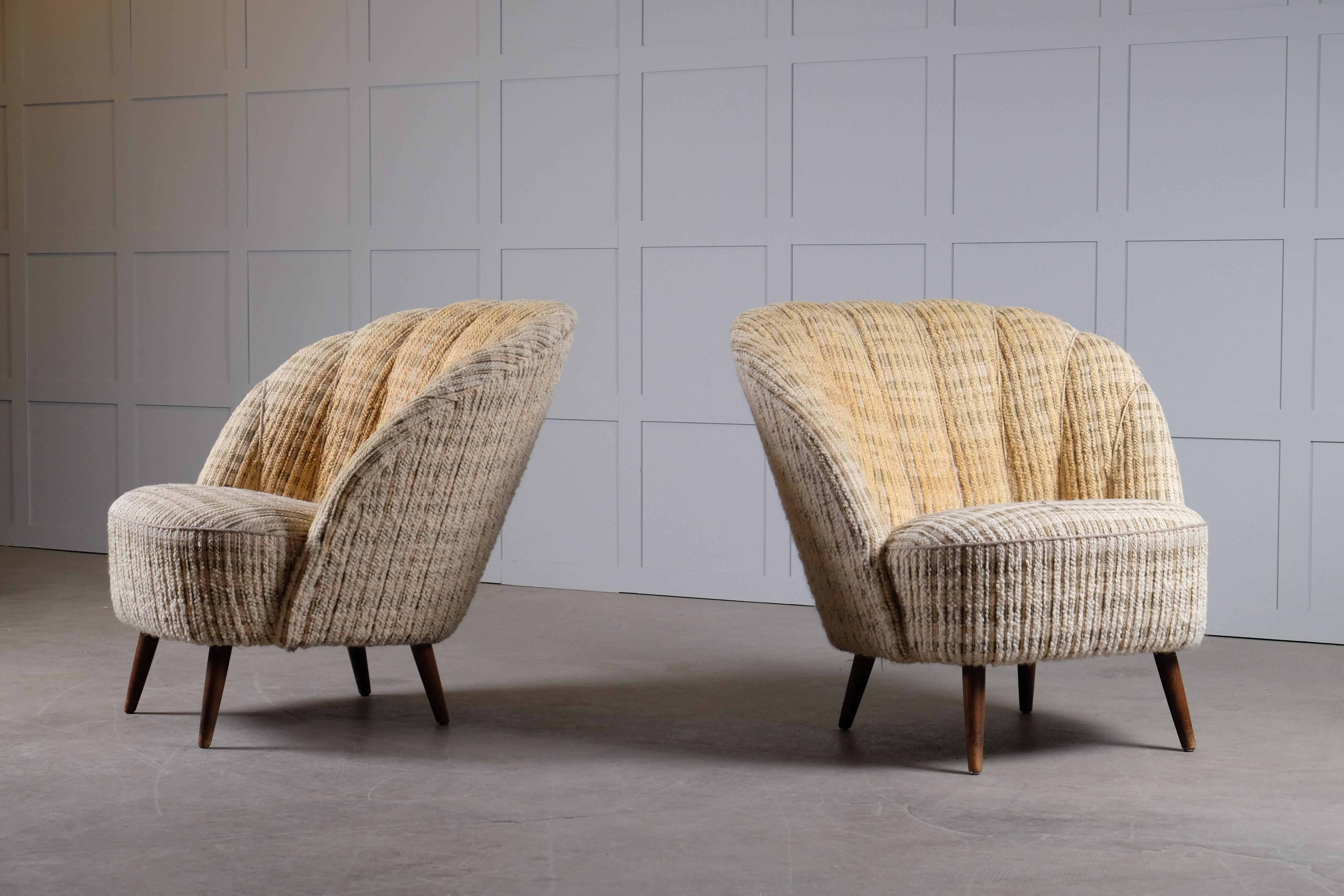 Pair of Danish Easy Chairs, 1940s 5