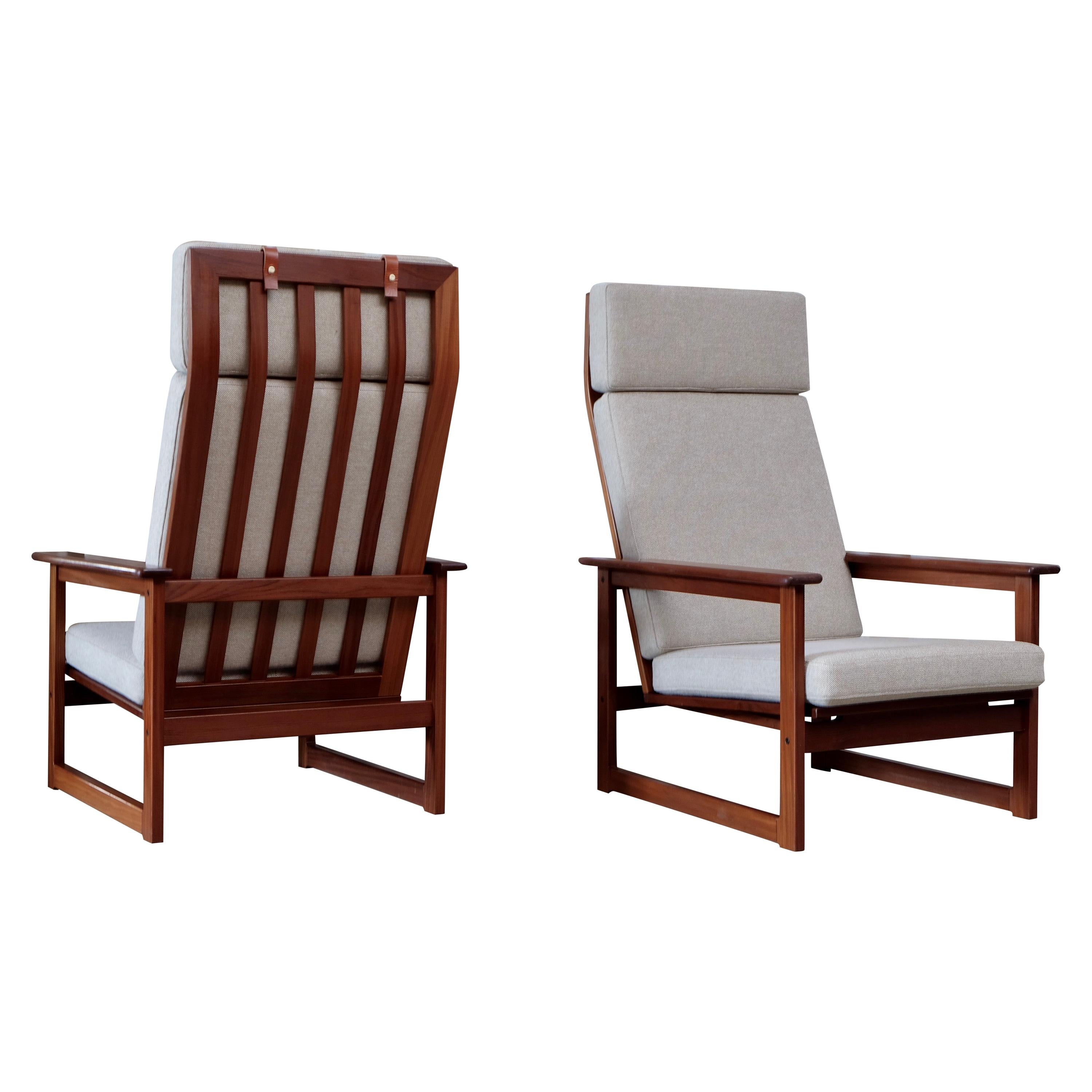 Pair of "Florens" Easy Chairs by Erik Wørtz, 1960s For Sale