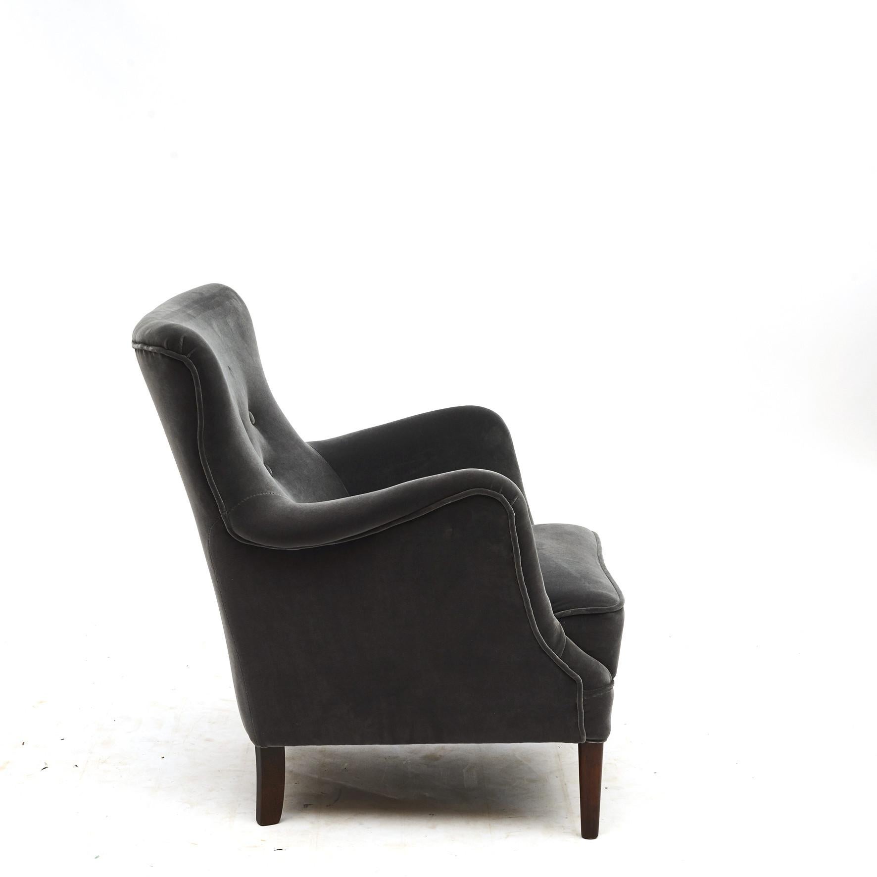 Scandinavian Modern Pair of Danish Easy Chairs