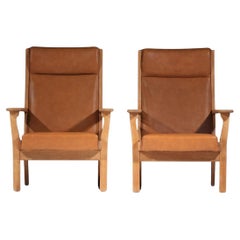 Coppia di poltrone danesi Hans Wegner per Getama GE181