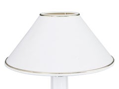 Pair of Danish Heiberg White Ceramic Table Lamps by Soholm