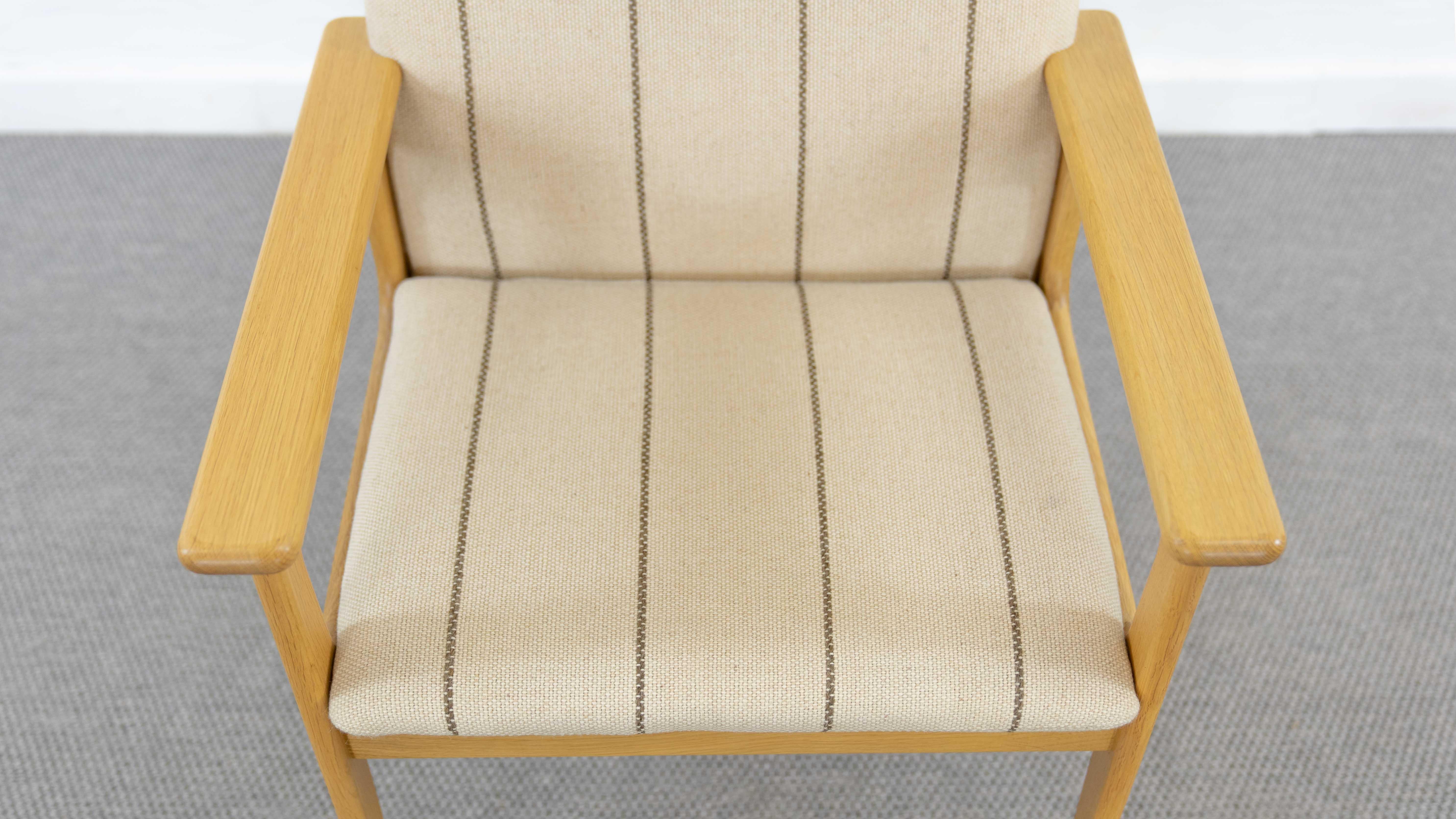 Pair of danish Highback Chairs by Domus Danica in oakwood For Sale 1