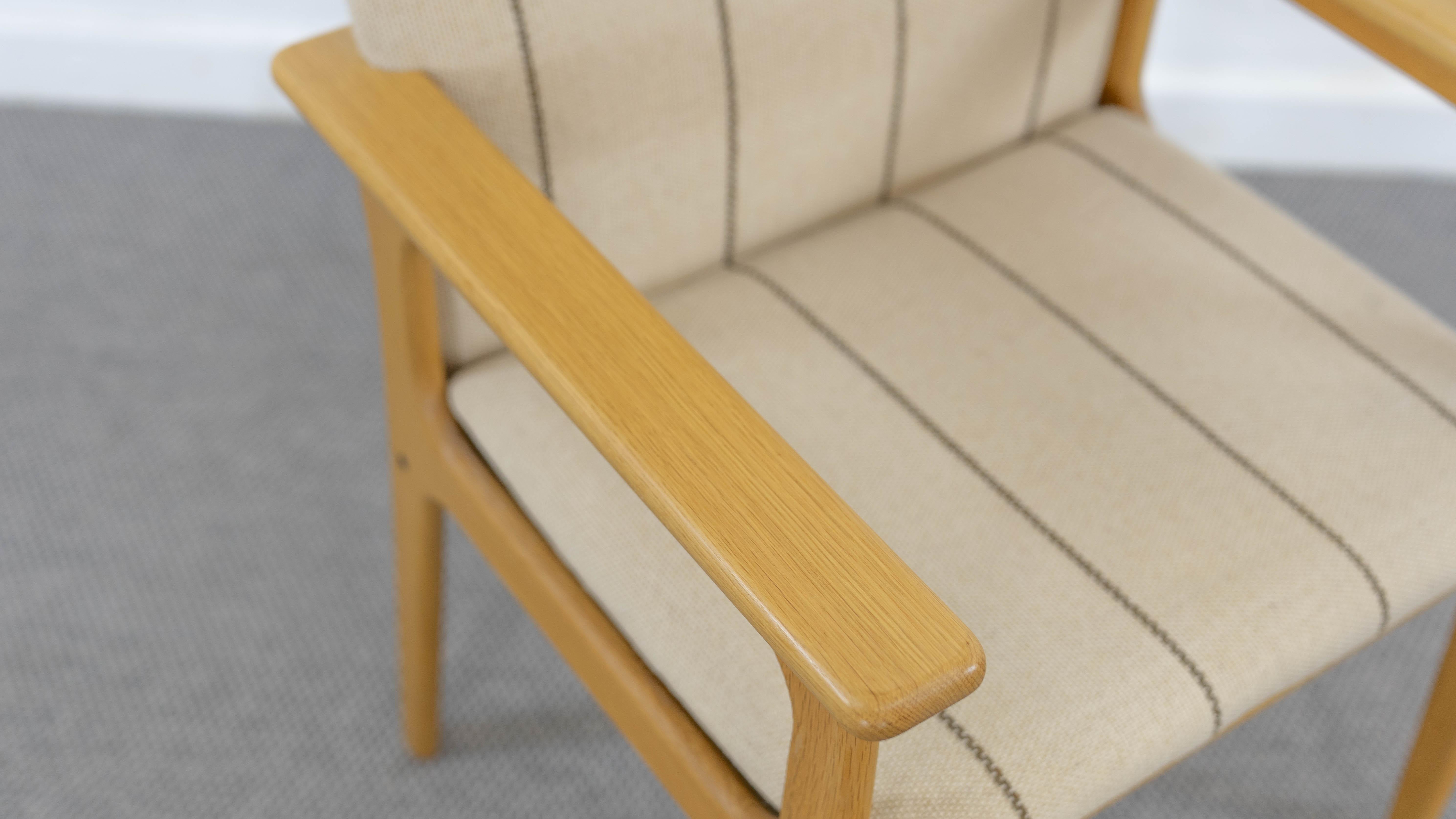 Pair of danish Highback Chairs by Domus Danica in oakwood For Sale 3