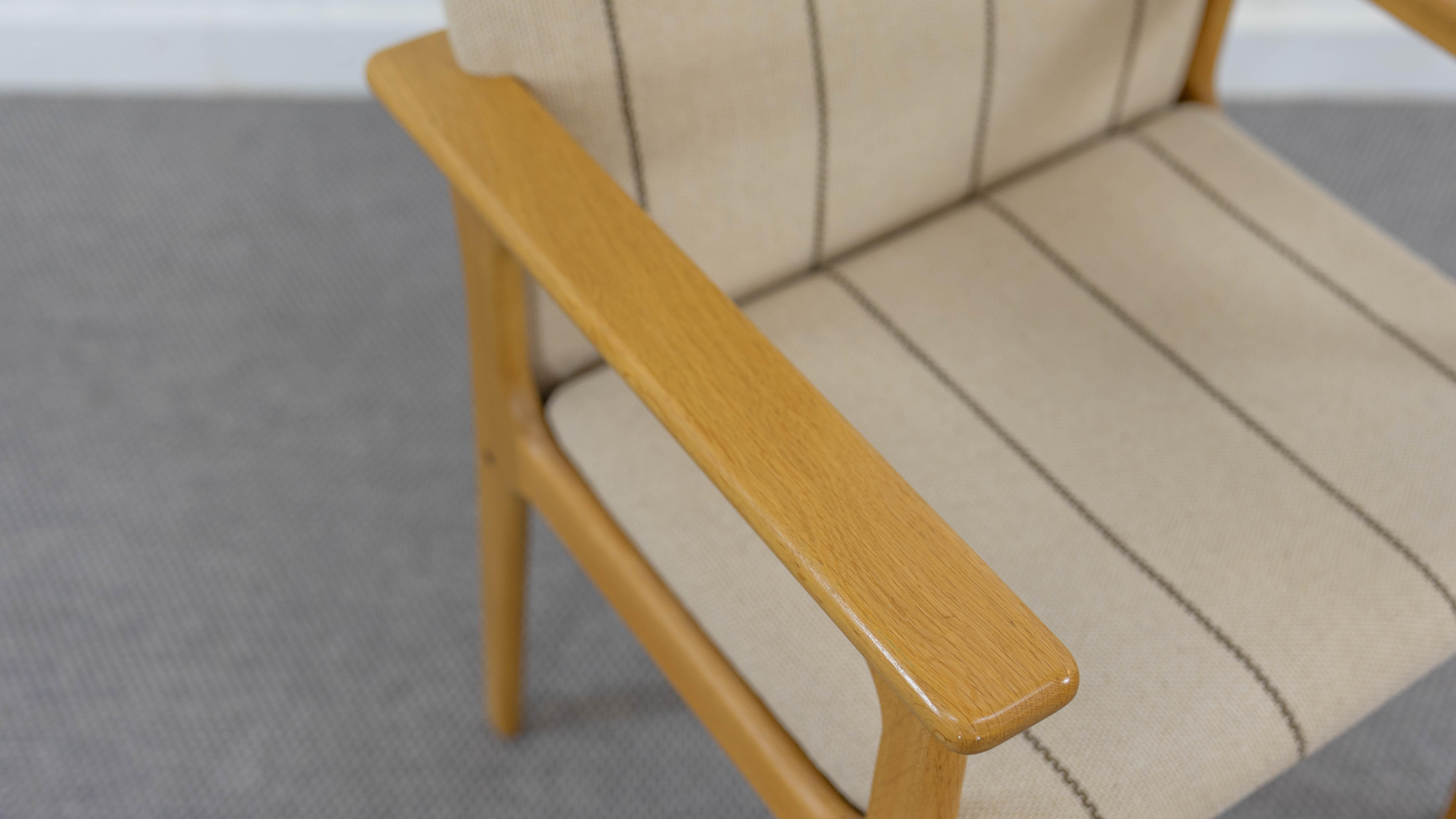 Pair of danish Highback Chairs by Domus Danica in oakwood For Sale 10
