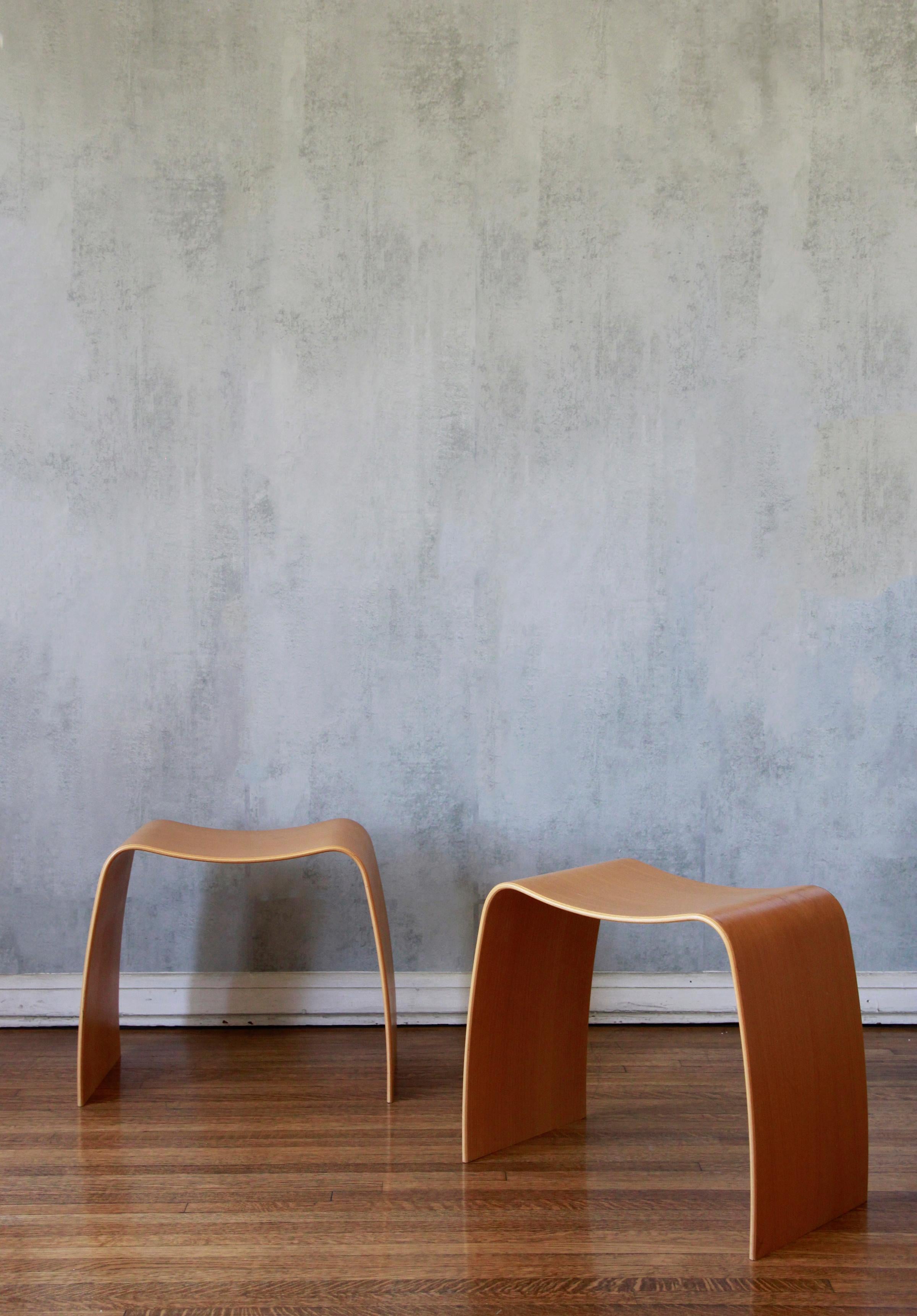 Contemporary Pair of Danish Jørgen Møller M-Stools