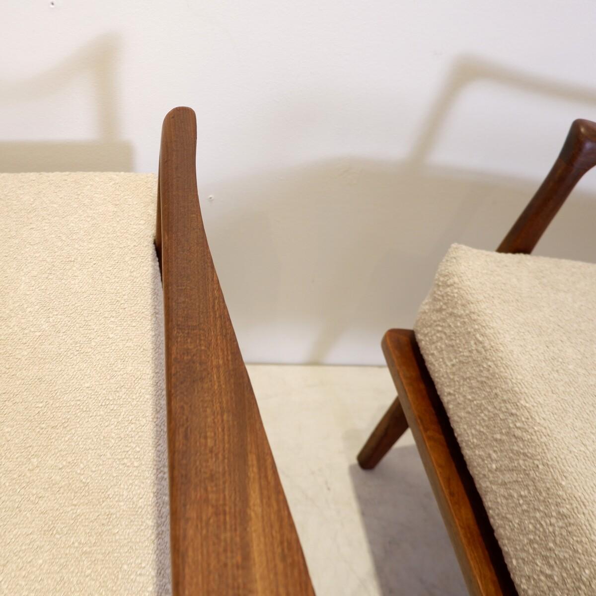 Pair of Danish Lounge Chairs by Grete Jalk 1960s - 2 pairs available For Sale 1
