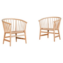 Pair of Danish Lounge Chairs by Hans J. Wegner for PP Mobler, Denmark 1973