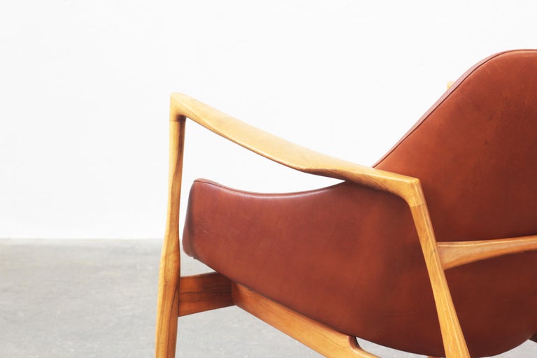 Pair of Danish Lounge Chairs by Ib Kofod Larsen, Denmark, 1960ies For Sale 2