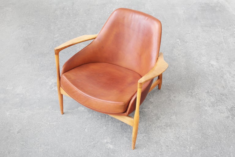 Pair of Danish Lounge Chairs by Ib Kofod Larsen, Denmark, 1960ies For Sale 7