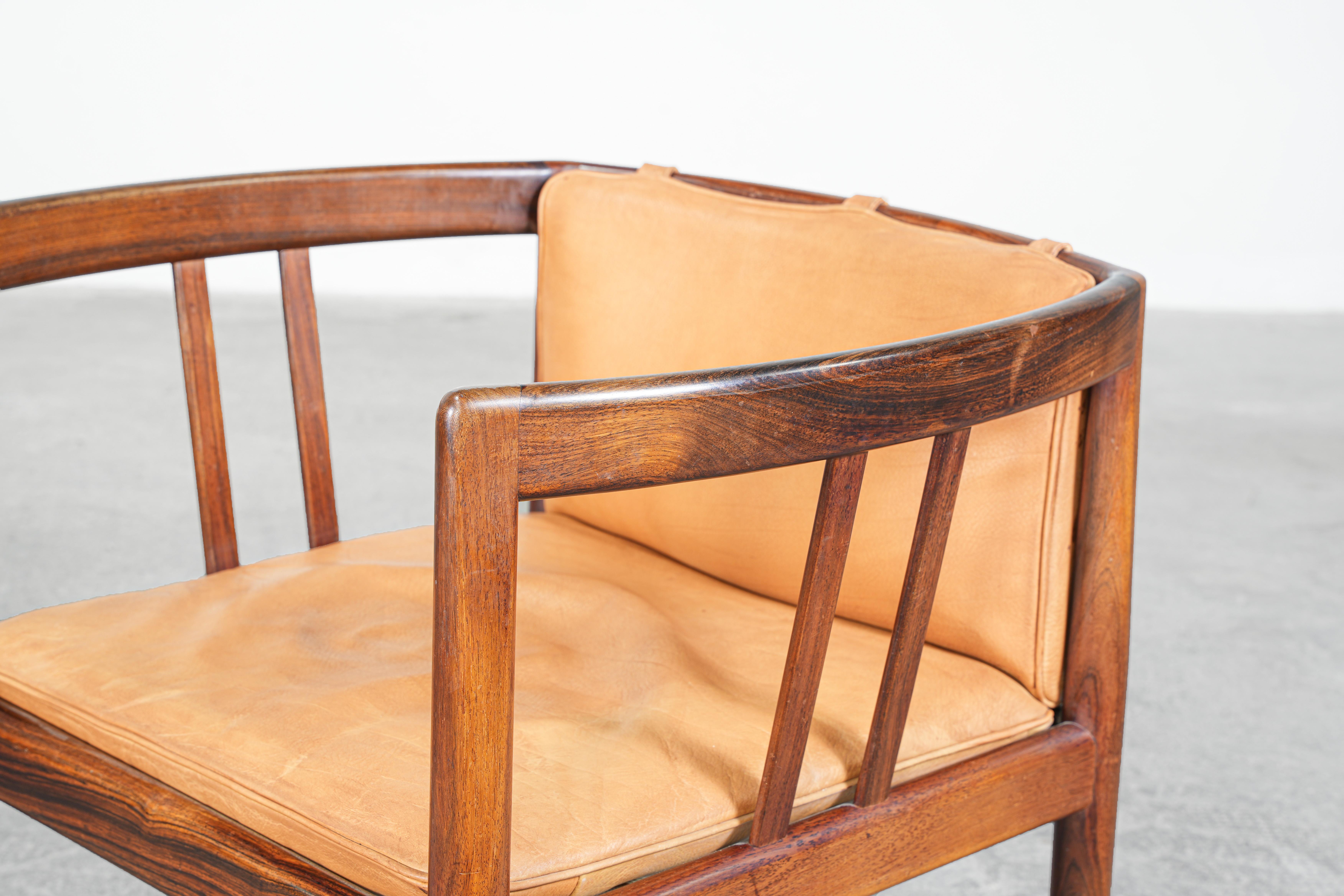 Pair of Danish Lounge Chairs by Illum Wikkelsø for Holger Christiansen, 1962 For Sale 2