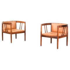 Pair of Danish Lounge Chairs by Illum Wikkelsø for Holger Christiansen, 1962