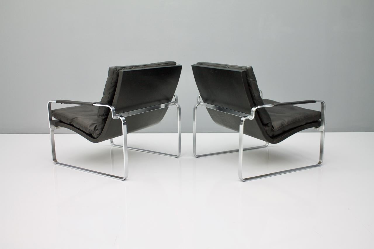 Mid-20th Century Pair of Danish Lounge Chairs by Jørgen Lund & Ole Larsen for Bo-Ex