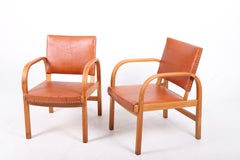 Pair of Danish Lounge Chairs by Magnus L. Stephensen, 1940s