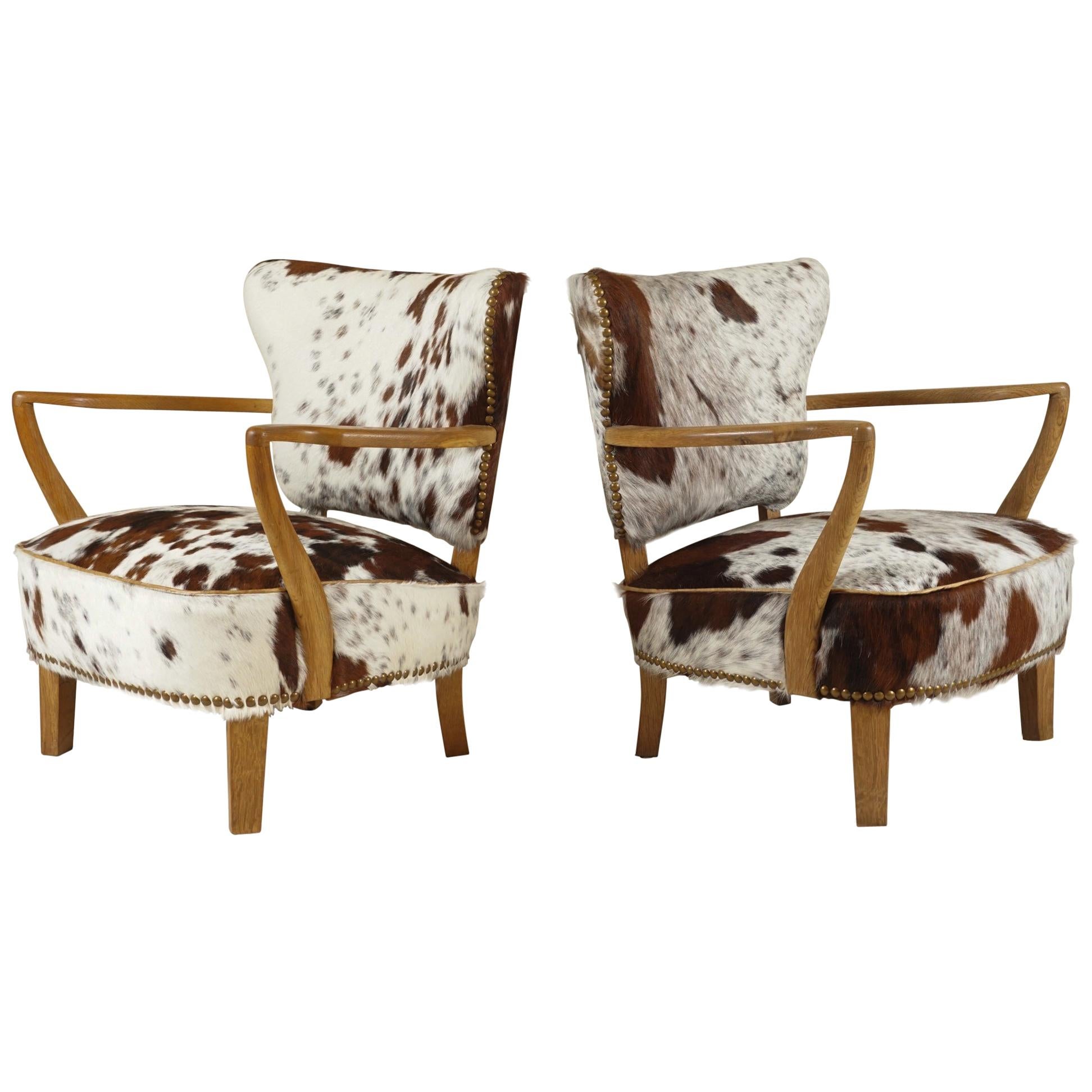 Pair of Danish Lounge Chairs by S Thrane & Søn