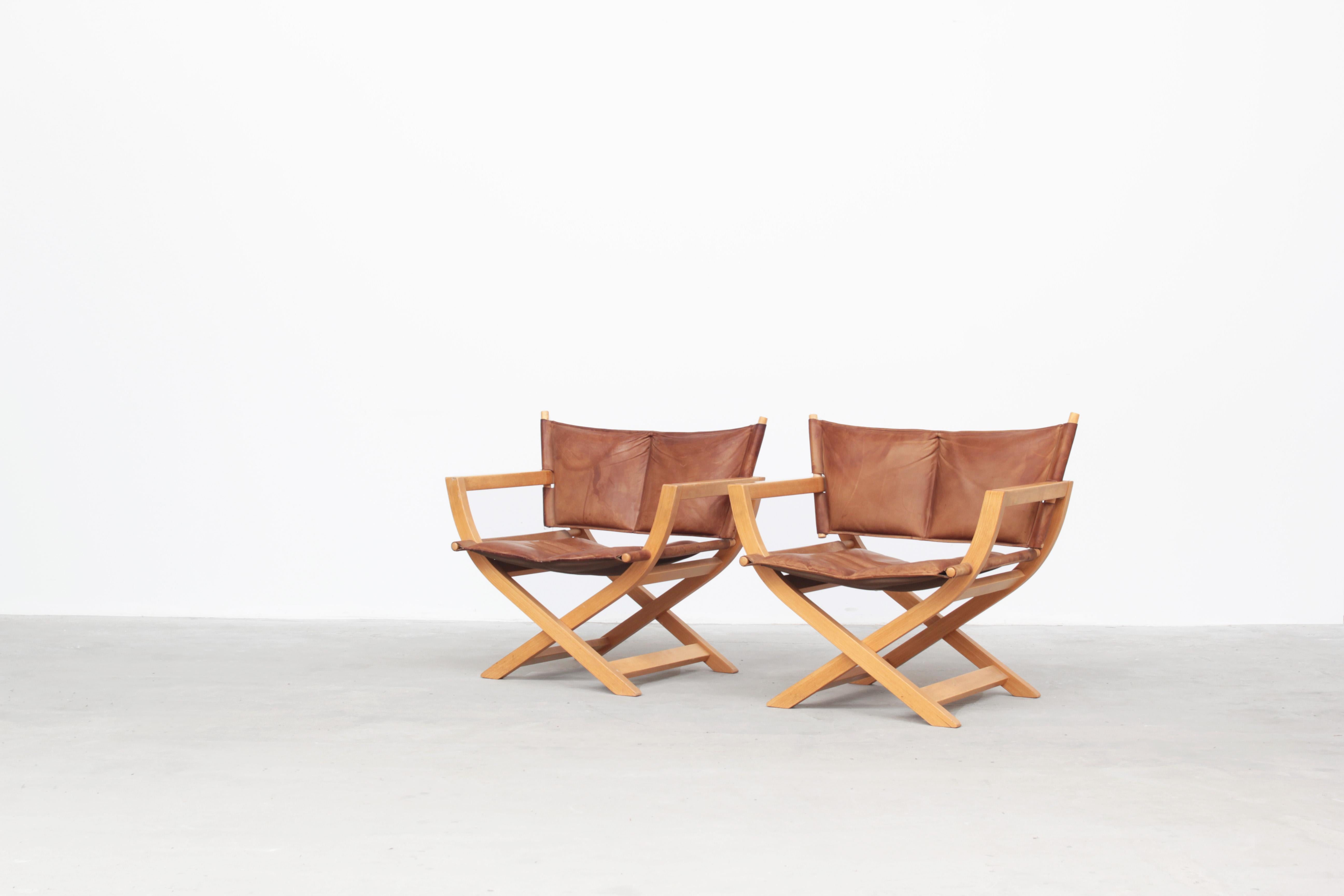Pair of Danish Lounge Chairs made by Westnofa, Attributed to Børge Mogensen In Good Condition In Berlin, DE