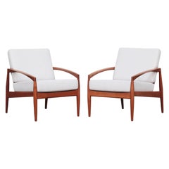 Zwei dänische Lounge-Sessel von Kai Kristiansen für Magnus Olesen aus Teakholz