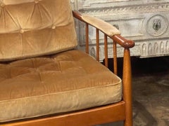 Pair of Danish MCM Walnut Armchairs