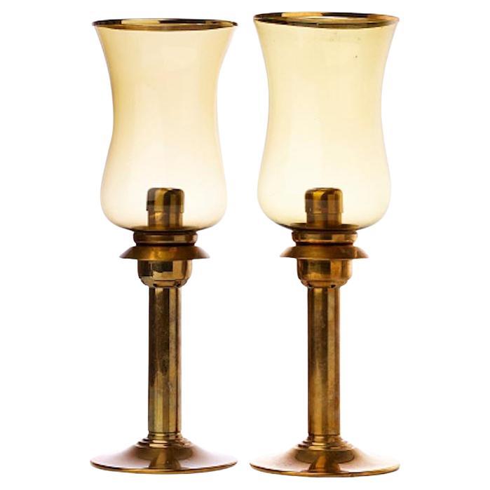 Paire de lampes de table / lanternes danoises Mega Design en vente