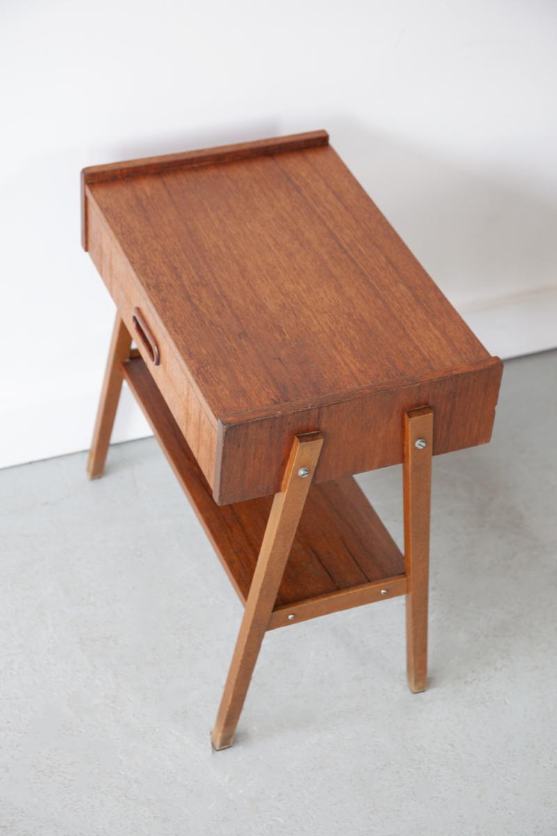 Teak Pair of Danish, Mid Century, Bedside Tables by Ulferts Mobler of Sweden