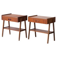 Pair of Danish, Mid Century, Bedside Tables by Ulferts Mobler of Sweden