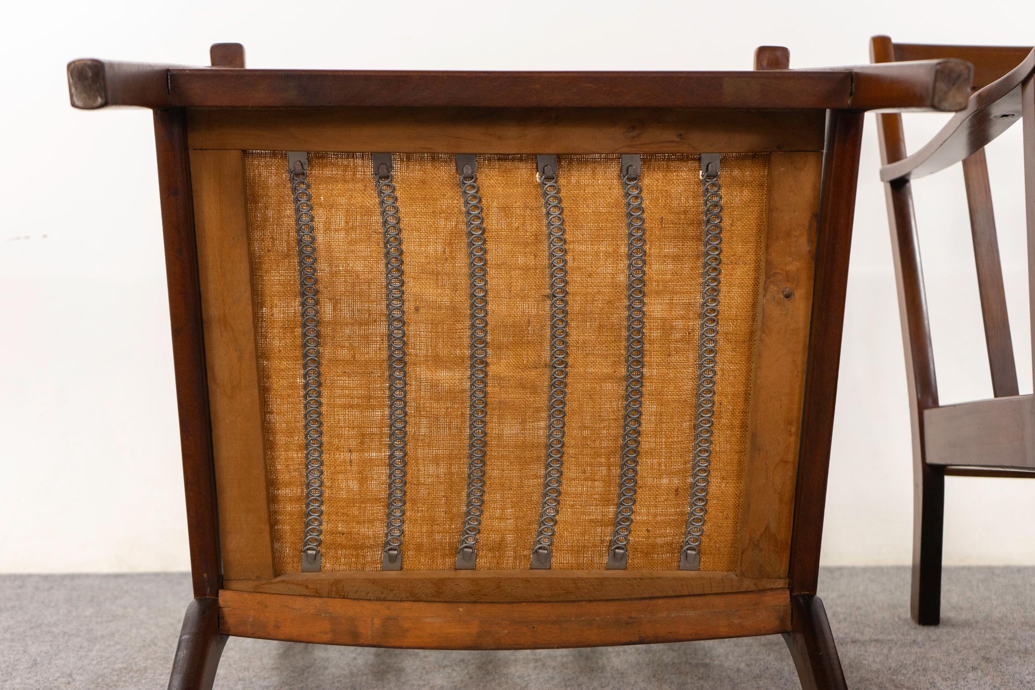 Paire de chaises longues danoises du milieu du siècle en hêtre et teck en vente 3