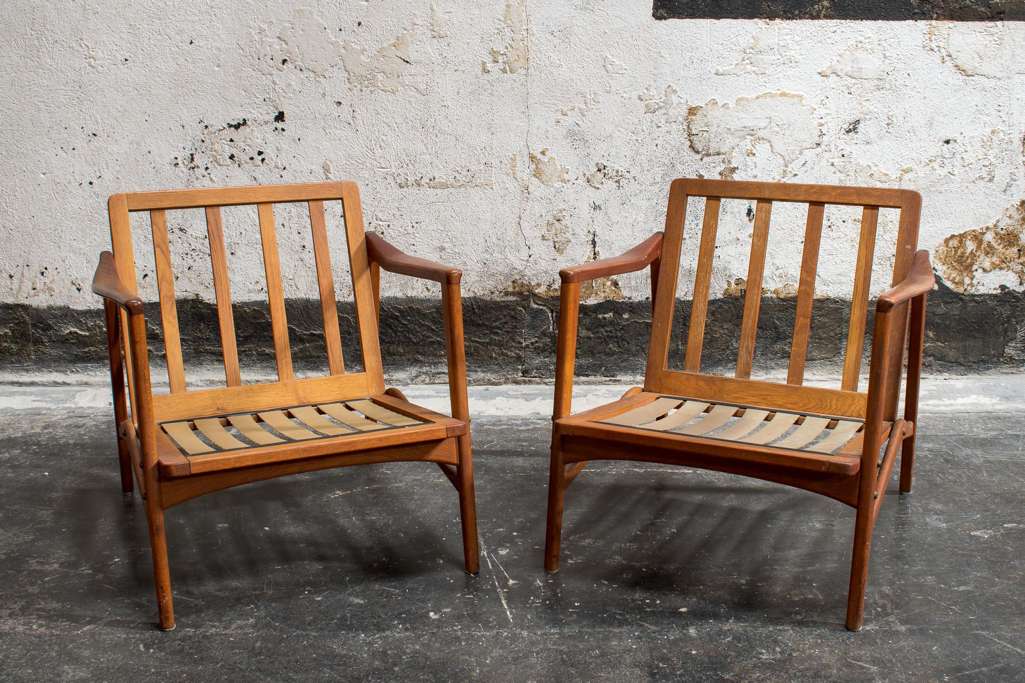 Pair of Swedish Mid-Century Modern Armchairs, Teak 6