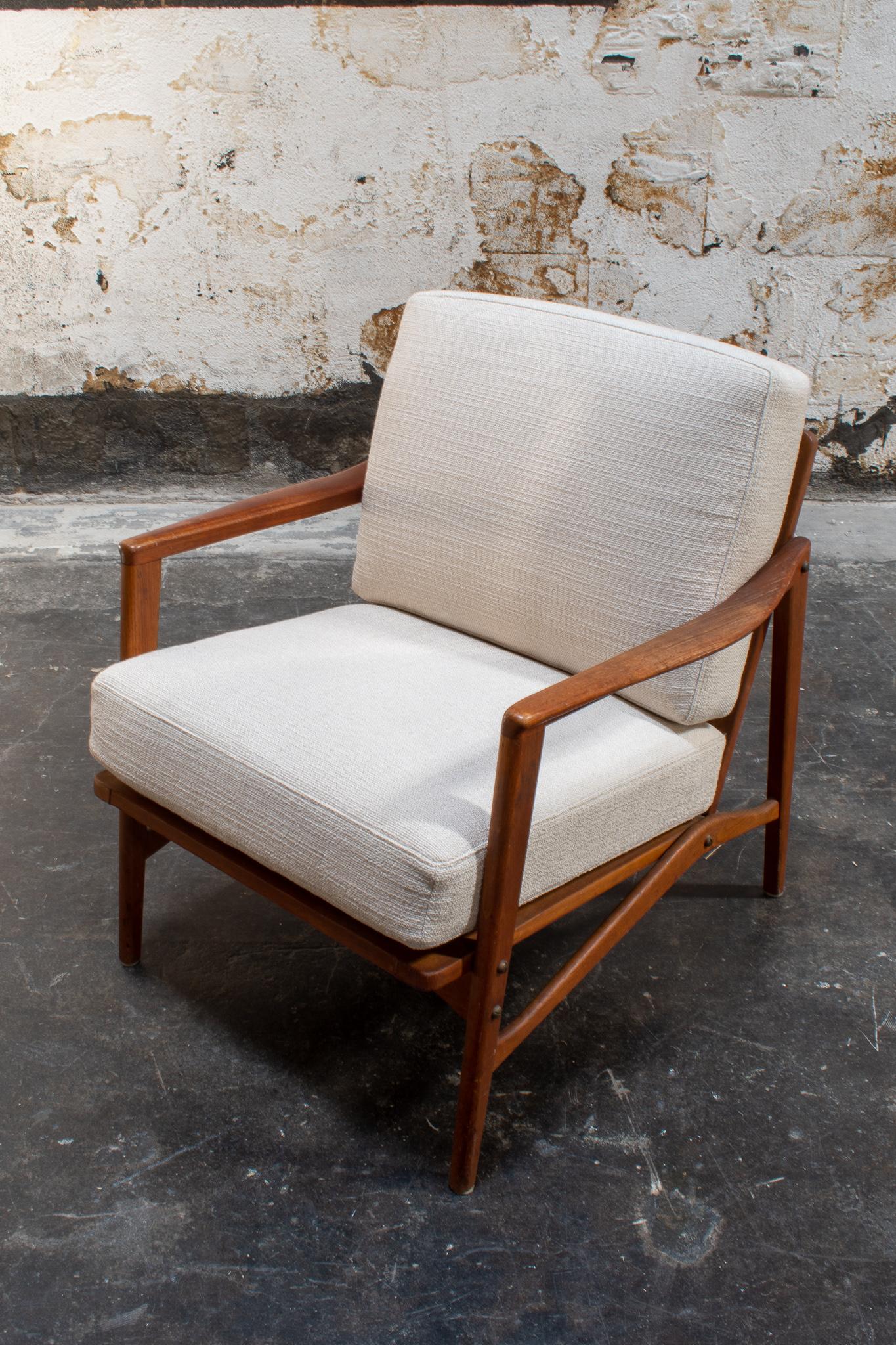Pair of Swedish Mid-Century Modern Armchairs, Teak 3