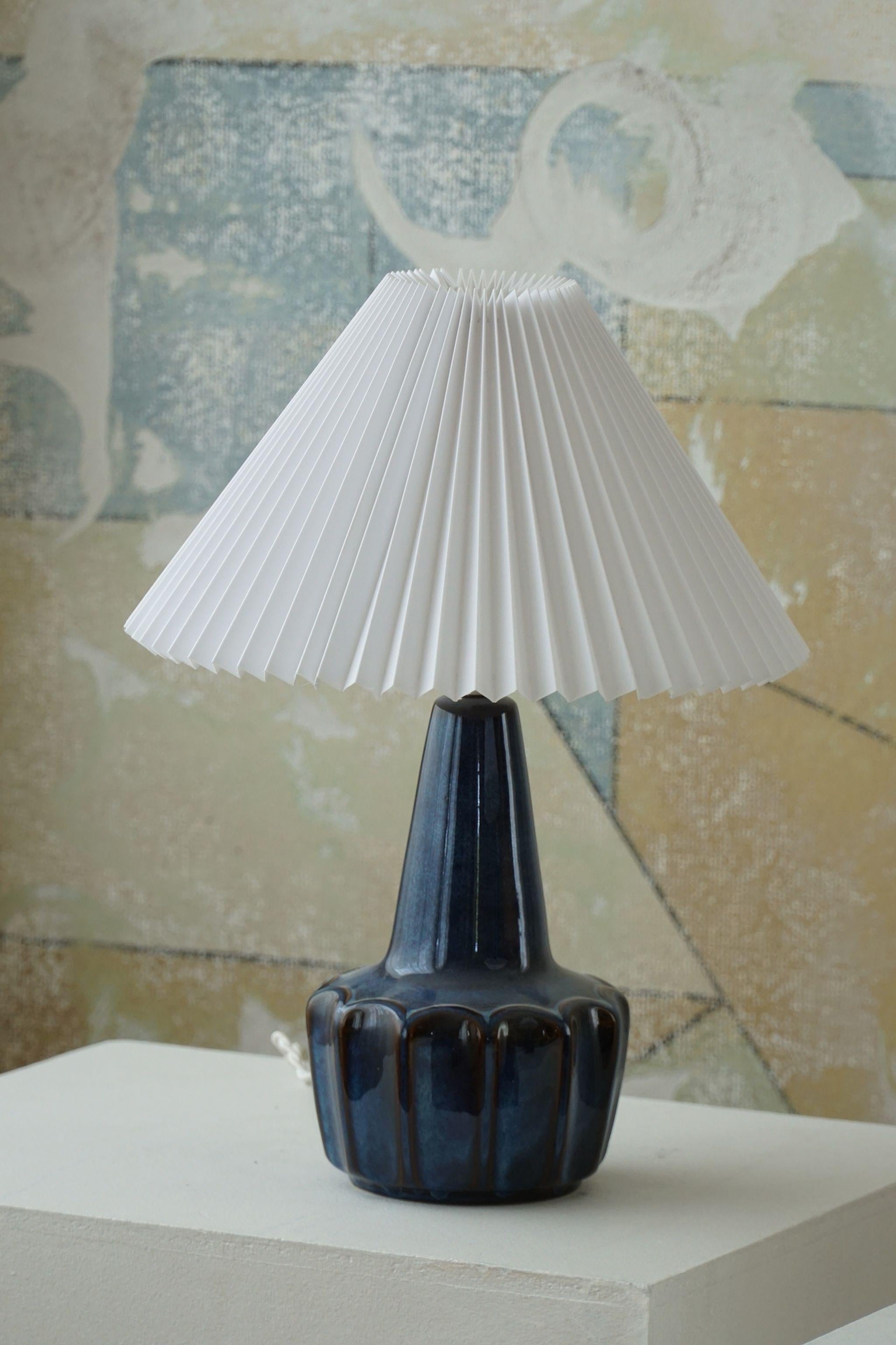 Pair of Danish Mid-Century Modern Ceramic Table Lamps, by Søholm, 1960s 9