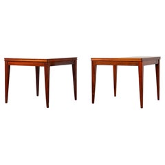 Pair of Danish Mid-Century Modern Rosewood Side Tables