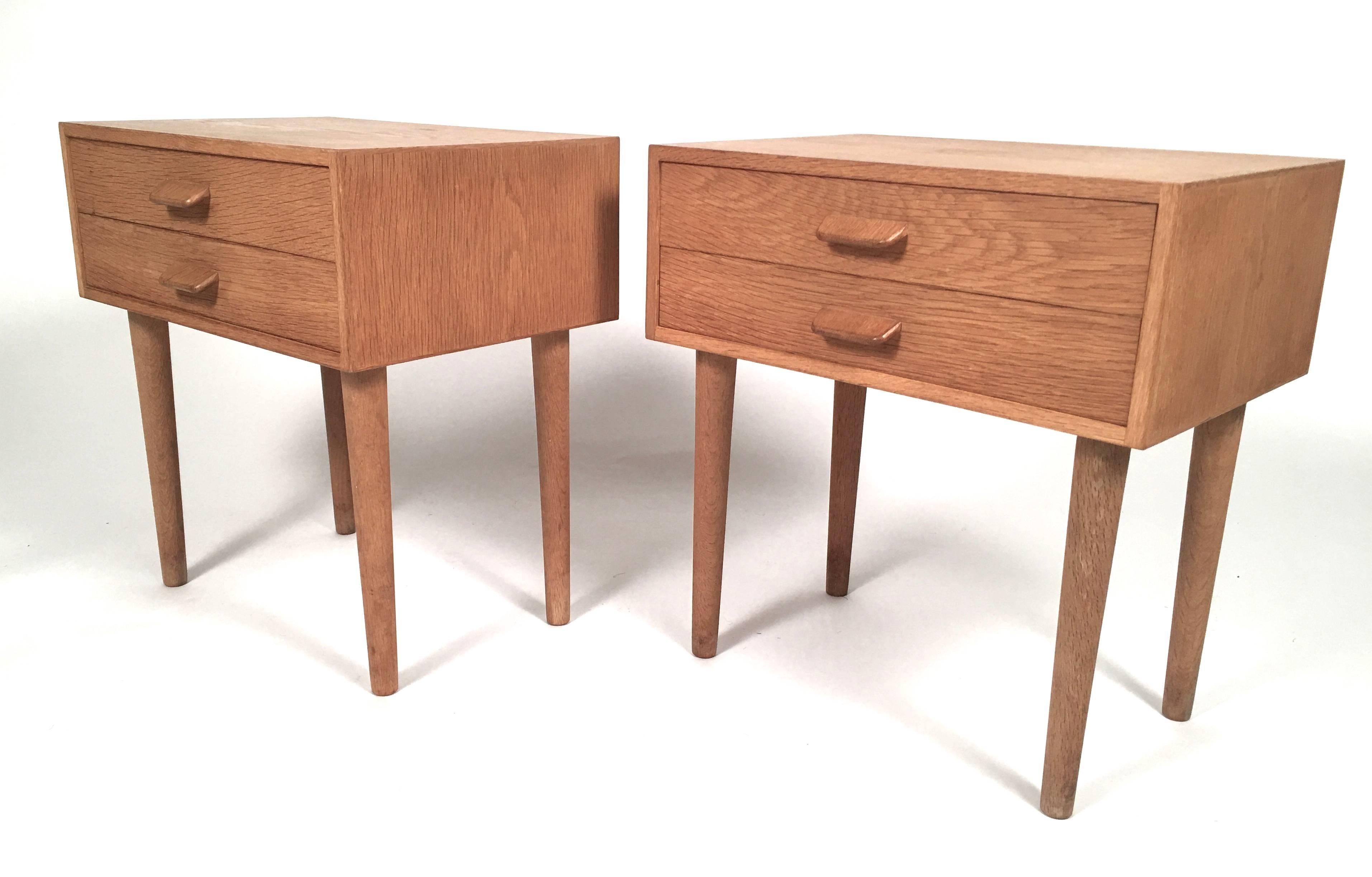 Pair of Danish Mid-Century Modern Side Tables by Poul M. Volter In Good Condition In Essex, MA