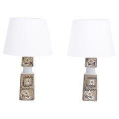 Pair of Danish Mid-Century Modern Table Lamps by Nils Thorsson for Fog & Morup