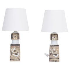 Pair of Danish Mid-Century Modern Table Lamps by Nils Thorsson for Fog & Morup