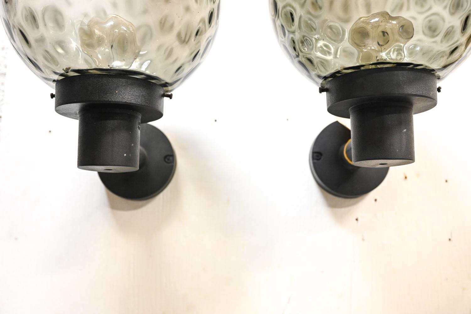 Mid-Century Modern Pair of Danish Mid-Century Outdoor Sconces by E.S. Horn