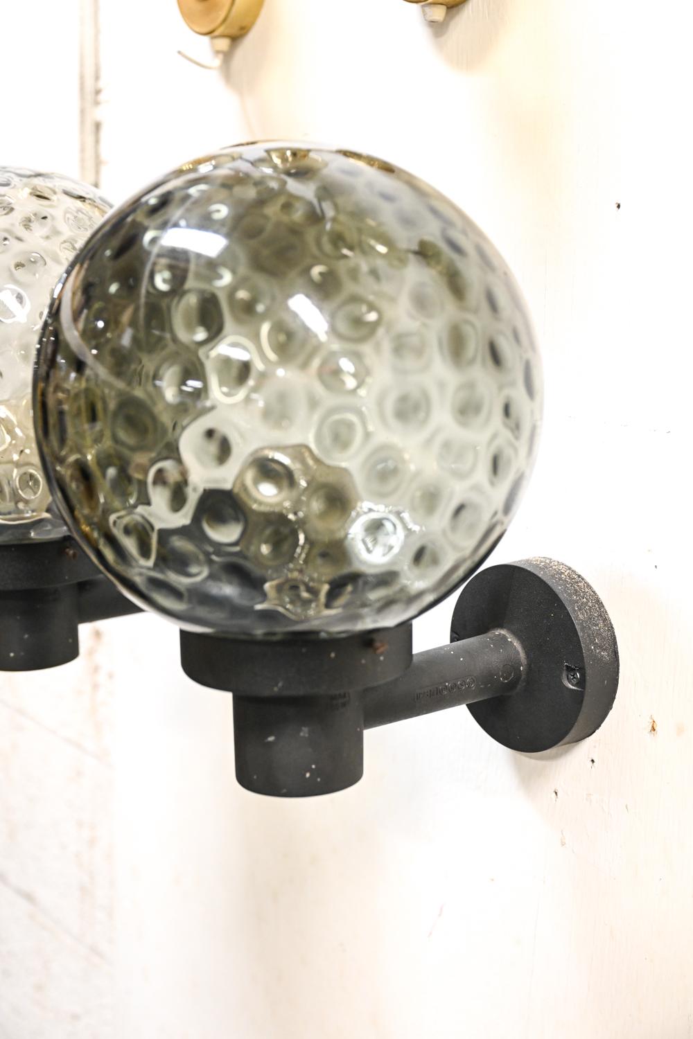 Pair of Danish Mid-Century Outdoor Sconces by E.S. Horn In Good Condition In Norwalk, CT