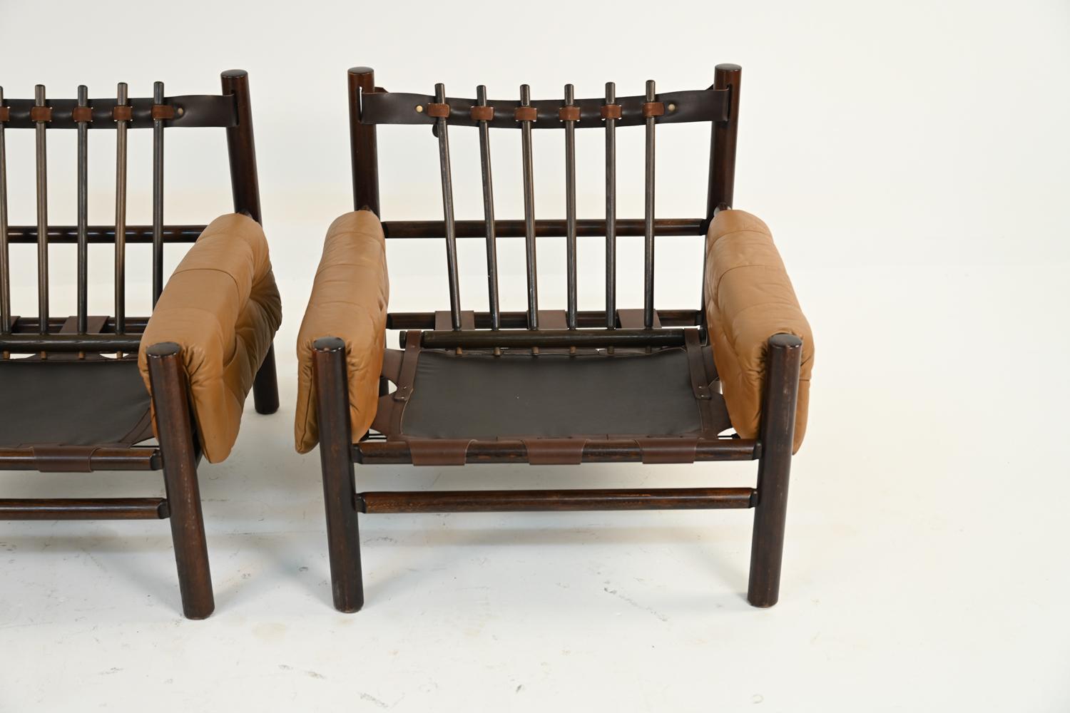 Pair of Danish Mid-Century Percival Lafer/Arne Norell Style Lounge Chairs 9