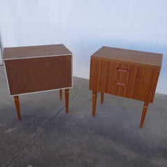 Pair of Danish Mid Century Teak Night Stands